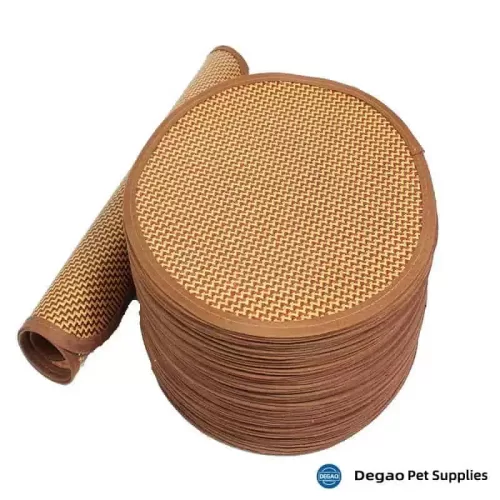 Item No.: DGM2261C Item Name: Circular Pet Mat Material: Rattan Item Size: 50*50cm Remark: 1) 20*15cm, 20*20cm, 25*25cm, 25*35cm, 30*30cm, 30*40cm, 35*35cm, 35*50cm, 40*40cm, 40*50cm, 40*60cm, 45*45cm, 45*55cm, 50*50cm, 50*60cm, 50*70cm, 55*55cm, 60*60cm, 60*70cm, 60*80cm, 60*90cm, 70*70cm, 70*100cm 2) Customization accept.🐶🐱 #Degao #PetSupplie #Rattan #PetMat #Circular www.DegaoPetSupplies.com