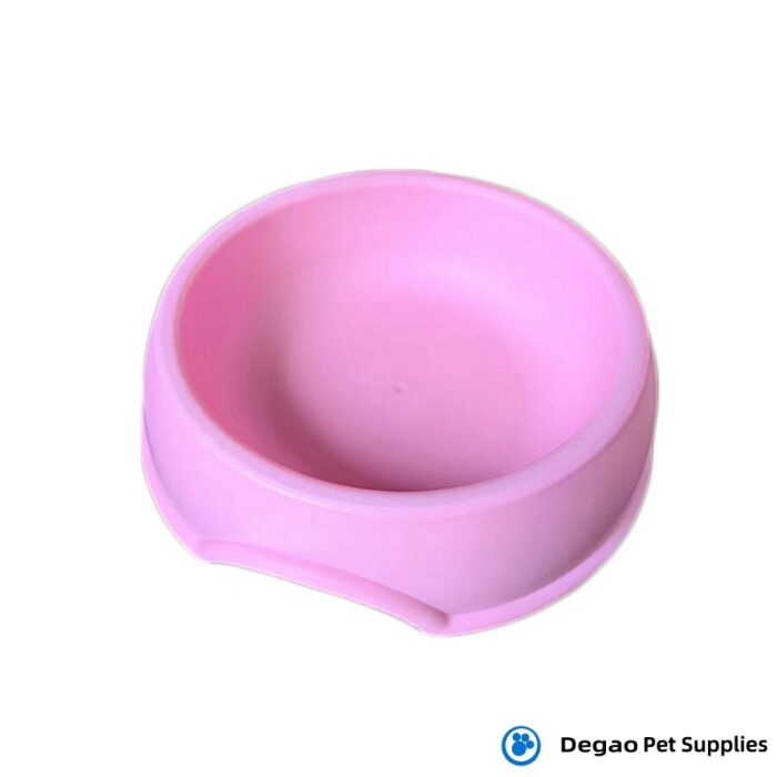 Item No.: DGG220512P Item Name: Pink Dog Bowl Material: PP Item Size: Ø14*4cm Remark: 1) Customization accept.