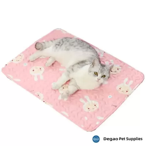 Item No.: DGM2262P Item Name: Pink Bunny Pet Mat Material: Pure Cotton Item Size: Medium  500*400mm / 10 pounds Remark: Small: 400*300mm / 5 pounds Medium: 500*400mm / 10 pounds Large: 600*450mm / 20 pounds X-Large: 700*500mm / 40 pounds 2X-Large: 900*700mm / 70 pounds 1) Customization accept.