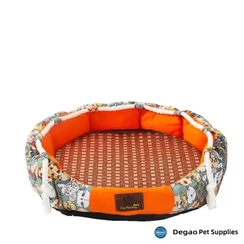 Item No.: DGP226H616 Item Name: Orange Cool Mat Pet Bed Material: PP Cotton Item Size: M: 450*450*160mm Remark: 1) M: 450*450*160mm      L: 500*550*200mm   XL: 650*650*200mm 2) Customization accept.