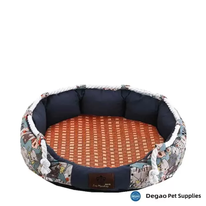 Item No.: DGP226H617 Item Name: Grey Cool Mat Pet Bed Material: PP Cotton Item Size: M: 450*450*160mm Remark: 1) M: 450*450*160mm      L: 500*550*200mm   XL: 650*650*200mm 2) Customization accept.