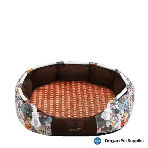 Item No.: DGP226H618 Item Name: Coffee Cool Mat Pet Bed Material: PP Cotton Item Size: M: 450*450*160mm Remark: 1) M: 450*450*160mm      L: 500*550*200mm   XL: 650*650*200mm 2) Customization accept.