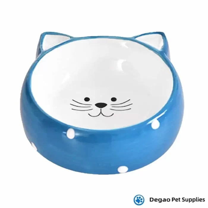 Item No.: DGP231A114 Item Name: Blue Cat Head Ceramic Bowl Material: Ceramic Item Size: 125*125*45mm Remark: 1)Customization accept.