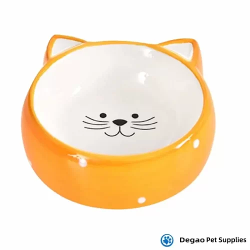 Item No.: DGP231A115 Item Name: Orange Cat Head Ceramic Bowl Material: Ceramic Item Size: 125*125*45mm Remark: 1)Customization accept.